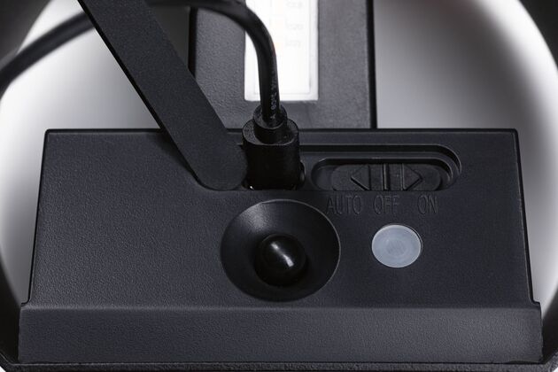 PAULMANN LED nabíjecí nástěnné svítidlo Nyora IP44 3000K 135x120mm 2x1W černá