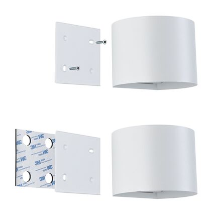 PAULMANN LED nabíjecí nástěnné svítidlo Nyora IP44 3000K 135x120mm 2x1W bílá