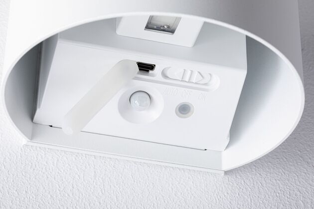 PAULMANN LED nabíjecí nástěnné svítidlo Nyora IP44 3000K 135x120mm 2x1W bílá