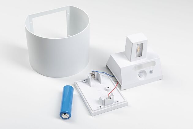 PAULMANN LED nabíjecí nástěnné svítidlo Nyora IP44 3000K 135x120mm 2x1W bílá