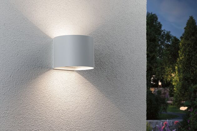 PAULMANN LED nabíjecí nástěnné svítidlo Nyora IP44 3000K 135x120mm 2x1W bílá