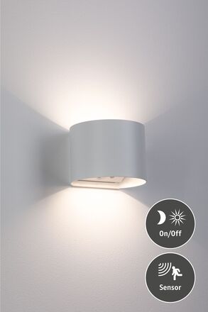 PAULMANN LED nabíjecí nástěnné svítidlo Nyora IP44 3000K 135x120mm 2x1W bílá