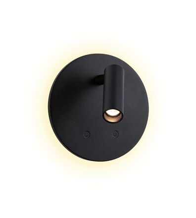 PAULMANN LED nabíjecí nástěnné svítidlo Kiora 2700K / 3,7V 0,6W / 0,7W stmívatelné černá