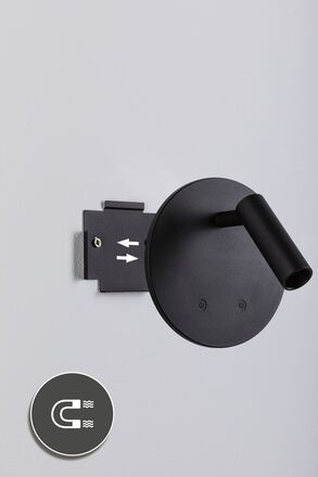 PAULMANN LED nabíjecí nástěnné svítidlo Kiora 2700K / 3,7V 0,6W / 0,7W stmívatelné černá