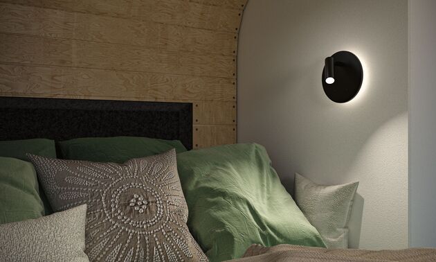 PAULMANN LED nabíjecí nástěnné svítidlo Kiora 2700K / 3,7V 0,6W / 0,7W stmívatelné černá