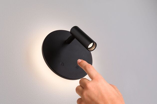 PAULMANN LED nabíjecí nástěnné svítidlo Kiora 2700K / 3,7V 0,6W / 0,7W stmívatelné černá