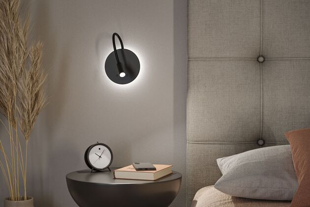PAULMANN LED nabíjecí nástěnné svítidlo Miora 2700K / 3,7V 0,6W / 0,7W stmívatelné černá