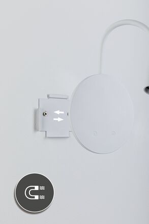 PAULMANN LED nabíjecí nástěnné svítidlo Miora 2700K / 3,7V 0,6W / 0,7W stmívatelné bílá