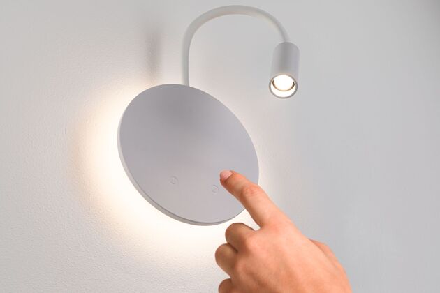 PAULMANN LED nabíjecí nástěnné svítidlo Miora 2700K / 3,7V 0,6W / 0,7W stmívatelné bílá