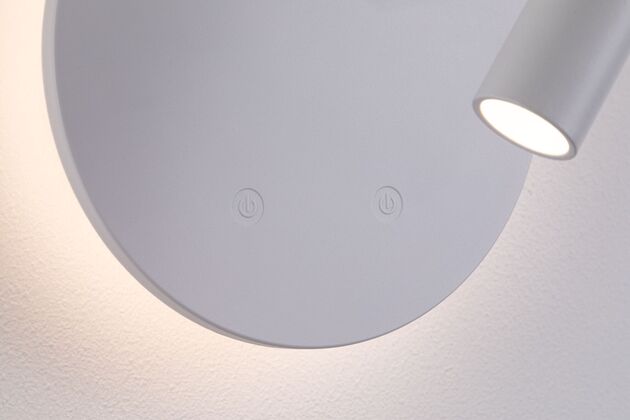 PAULMANN LED nabíjecí nástěnné svítidlo Miora 2700K / 3,7V 0,6W / 0,7W stmívatelné bílá