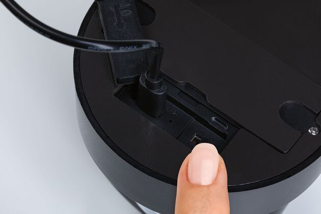 PAULMANN LED nabíjecí nástěnné svítidlo Zorik IP44 stmívatelné 2700K 100mm 2x1,1W černá