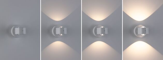 PAULMANN LED nabíjecí nástěnné svítidlo Zorik IP44 stmívatelné 2700K 100mm 2x1,1W bílá