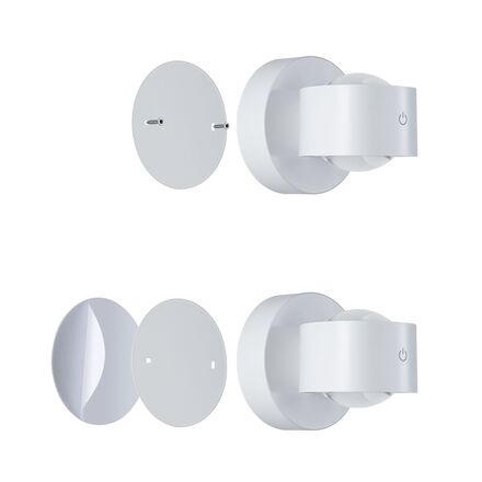 PAULMANN LED nabíjecí nástěnné svítidlo Zorik IP44 stmívatelné 2700K 100mm 2x1,1W bílá