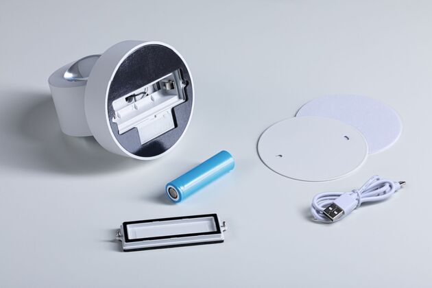 PAULMANN LED nabíjecí nástěnné svítidlo Zorik IP44 stmívatelné 2700K 100mm 2x1,1W bílá