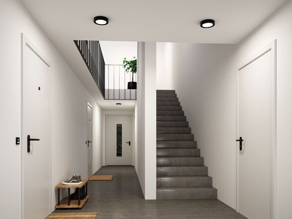 PAULMANN LED Panel Abia 2 White Select soumrakové a pohybové čidlo (HF) kruhové 170mm 9,5W 2700 - 4000K černá