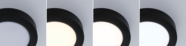 PAULMANN LED Panel Abia 2 White Select soumrakové a pohybové čidlo (HF) kruhové 170mm 9,5W 2700 - 4000K černá