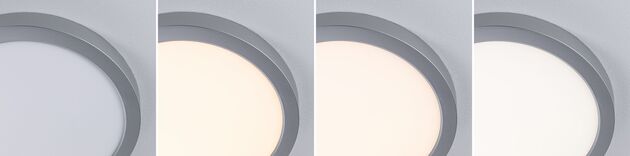 PAULMANN LED Panel Abia 2 White Select soumrakové a pohybové čidlo (HF) kruhové 300mm 14W 2700 - 4000K matný chrom