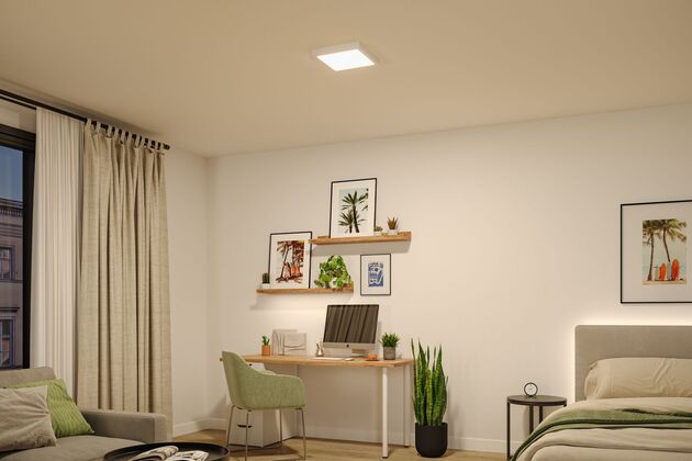 PAULMANN LED Panel Abia 2 White Select soumrakové a pohybové čidlo (HF) hranaté 300x300mm 14W 2700 - 4000K bílá