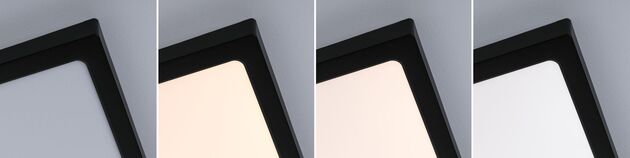 PAULMANN LED Panel Abia 2 White Select soumrakové a pohybové čidlo (HF) hranaté 400x400mm 16W 2700 - 4000K černá