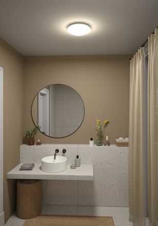 PAULMANN LED stropní svítidlo Leonis II soumrakové a pohybové čidlo (HF) IP44 3000 - 5700K 230V 16,5W bílá