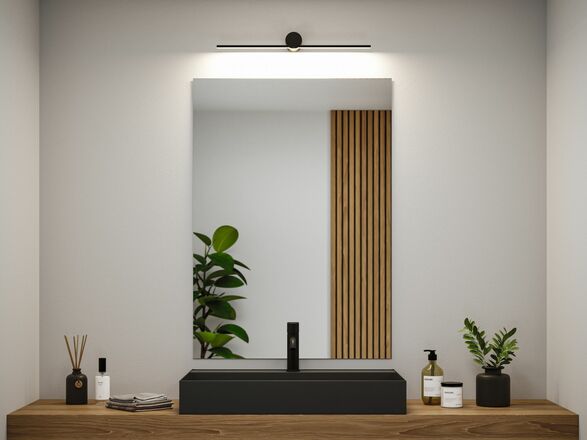 PAULMANN LED svítidlo k zrcadlu Sava IP44 3000K 230V 5W černá mat