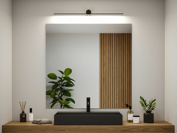 PAULMANN LED svítidlo k zrcadlu Sava IP44 3000K 230V 7,5W černá mat