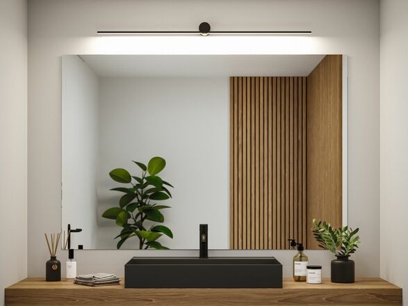 PAULMANN LED svítidlo k zrcadlu Sava IP44 3000K 230V 13,5W černá mat