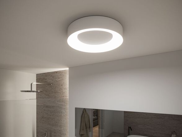 PAULMANN LED stropní svítidlo Smart Home Zigbee 3.0 Casca IP44 RGBW+ 230V 20W bílá mat