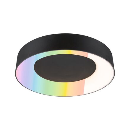 PAULMANN LED stropní svítidlo Smart Home Zigbee 3.0 Casca IP44 RGBW+ 230V 20W černá mat