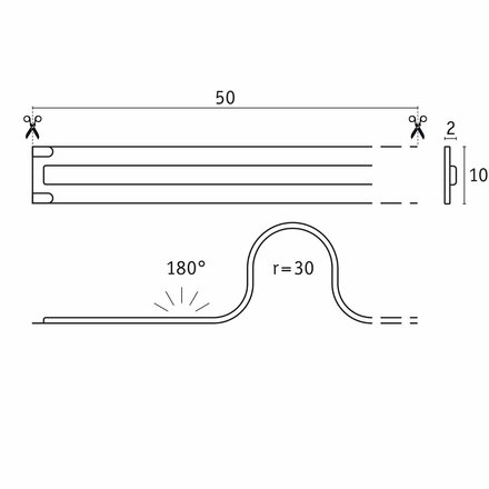 PAULMANN Pro LED Strip Silver P150 COB 830 5m 68W 1270lm/m 528LEDs/m 3000K