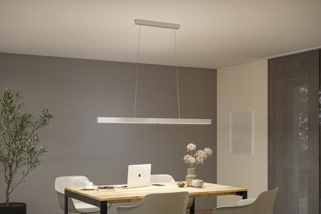 PAULMANN LED závěsné svítidlo s bezdotykovým ovládáním Aptare 2700K 16,5W hliník kartáčovaný stmívatelné