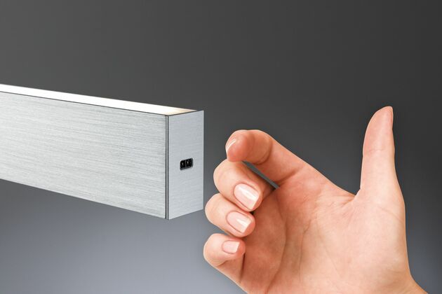 PAULMANN LED závěsné svítidlo s bezdotykovým ovládáním Aptare 2700K 16,5W hliník kartáčovaný stmívatelné