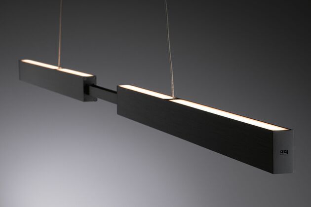 PAULMANN LED závěsné svítidlo s bezdotykovým ovládáním Aptare 2700K 16,5W černá stmívatelné