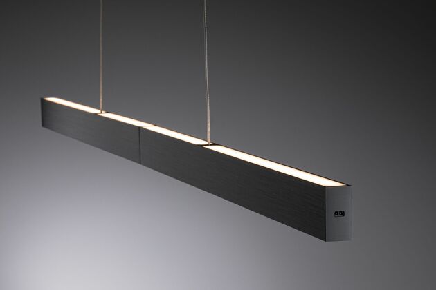 PAULMANN LED závěsné svítidlo s bezdotykovým ovládáním Aptare 2700K 16,5W černá stmívatelné