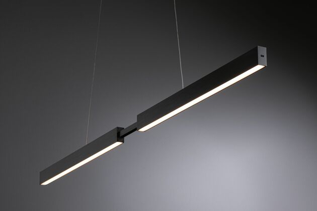 PAULMANN LED závěsné svítidlo s bezdotykovým ovládáním Aptare 2700K 16,5W černá stmívatelné