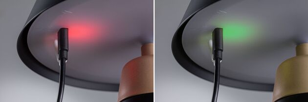 PAULMANN Nabíjecí bateriové svítidlo Lirox IP44 CCT černá/šampaň