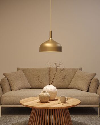 PAULMANN Závěsné svítidlo Embla II E27 zlatá kov