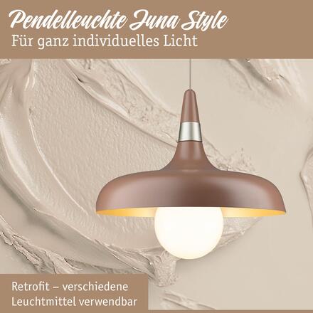 PAULMANN Závěsné svítidlo Juna Style E27 max. 20W nugátová stmívatelné kov