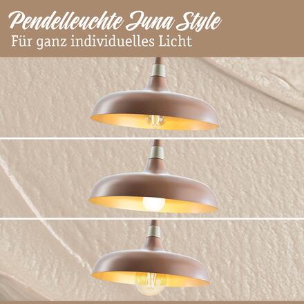 PAULMANN Závěsné svítidlo Juna Style E27 max. 20W nugátová stmívatelné kov
