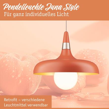 PAULMANN Závěsné svítidlo Juna Style E27 max. 20W broskvová stmívatelné kov