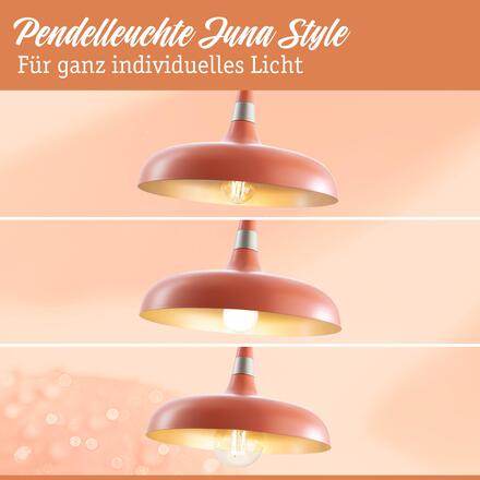 PAULMANN Závěsné svítidlo Juna Style E27 max. 20W broskvová stmívatelné kov
