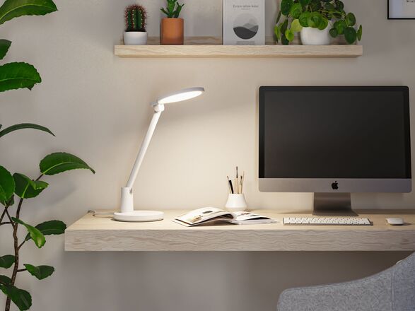 PAULMANN LED stolní lampa na psací stůl Darba 4000K 15W bílá mat