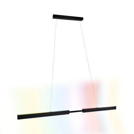 PAULMANN LED závěsné svítidlo Smart Home Zigbee 3.0 Aptare RGBW+ stmívatelné / 2x16W černá kartáčovaná