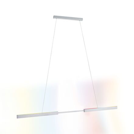 PAULMANN LED závěsné svítidlo Smart Home Zigbee 3.0 Aptare RGBW+ stmívatelné / 2x16W hliník kartáčovaný