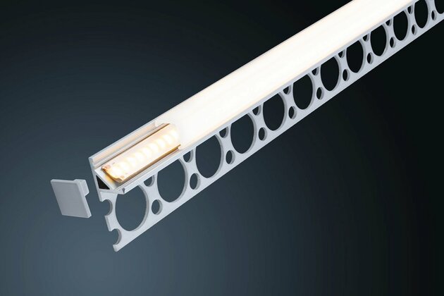 PAULMANN LumiTiles LED Strip Profil Frame 2m hliník eloxovaný/satén