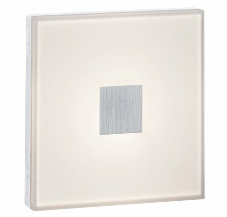 PAULMANN LumiTiles LED dlaždice čtvercová 2ks sada IP44 100x10mm 230/12V 2x0,75W stmívatelné 2700K bílá umělá hmota/hliník