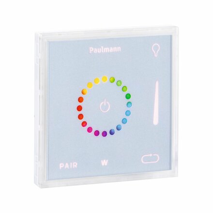 PAULMANN LumiTiles příslušenství Smart Home Zigbee Square Touch Modul IP44 100x10mm bílá umělá hmota/hliník