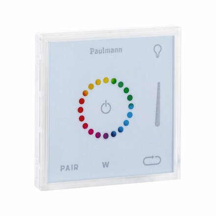 PAULMANN LumiTiles příslušenství Smart Home Zigbee Square Touch Modul IP44 100x10mm bílá umělá hmota/hliník