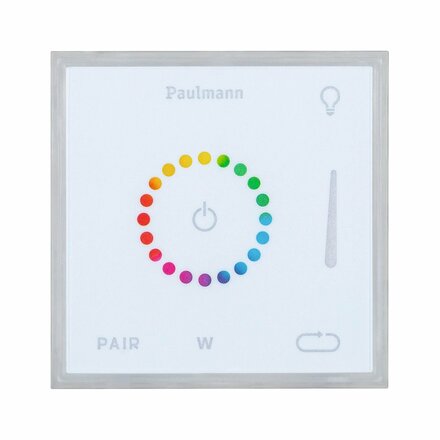 PAULMANN LumiTiles příslušenství Smart Home Zigbee Square Touch Modul IP44 100x10mm bílá umělá hmota/hliník