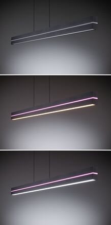 PAULMANN LED závěsné svítidlo Raiko RGBW+ stmívatelné / 19W / 6W černá